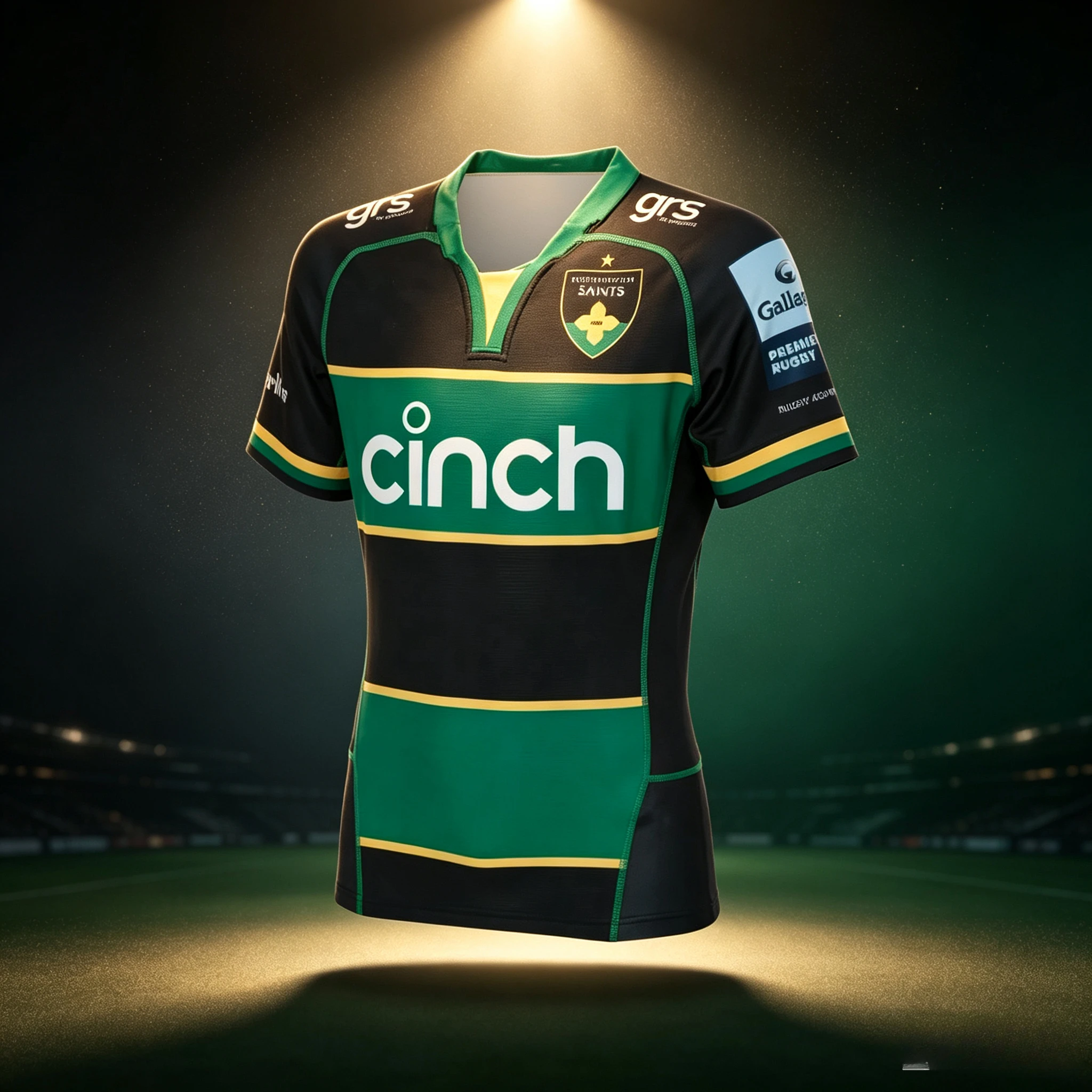 2026 Neues Northampton Saints Premiership Rugby Heimtrikot Herren Y2K T-Shirt Oversize Geeignet für Alltags- und Trainingskleidung – Detail 2