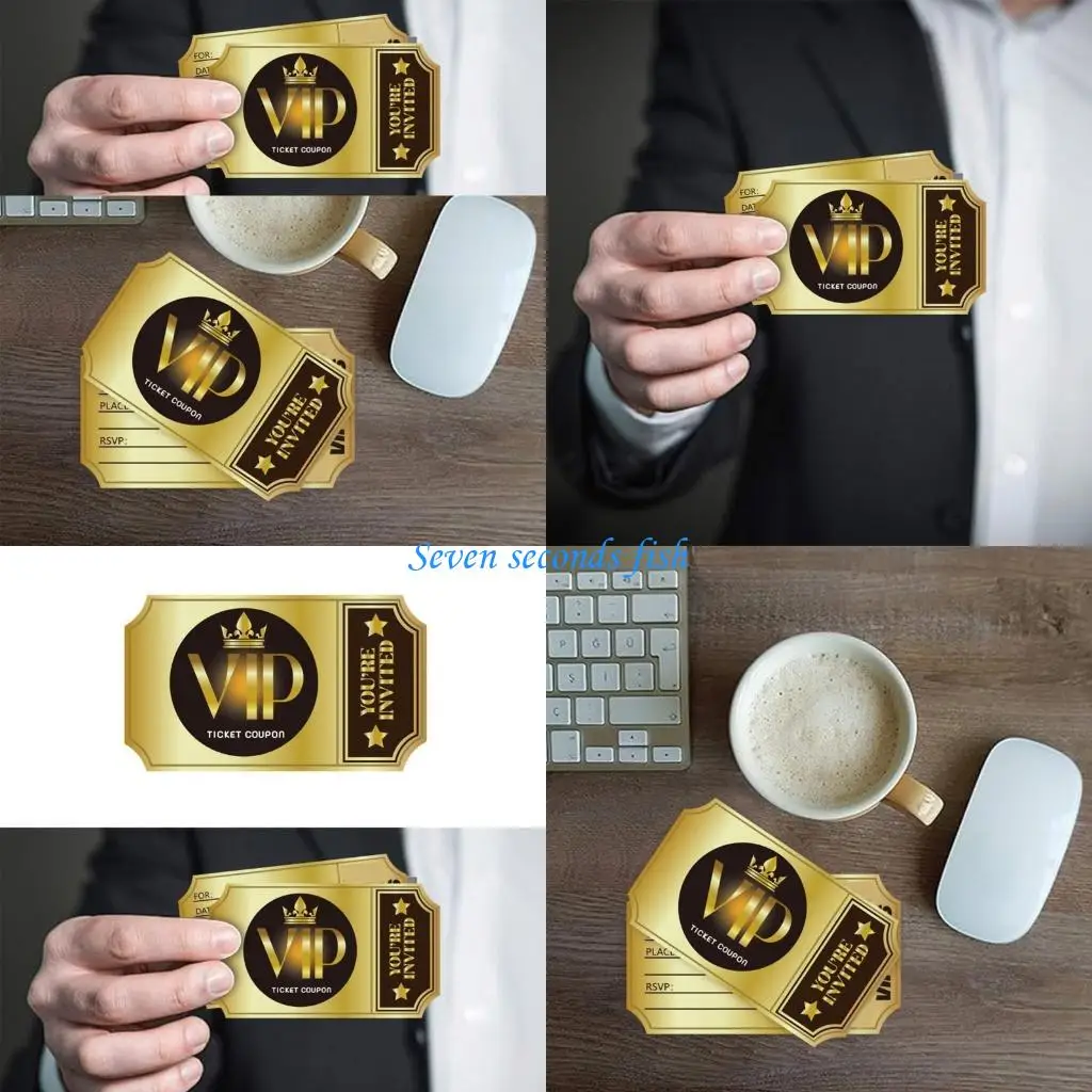 L74B 100pcs cartões convite VIP WETLID