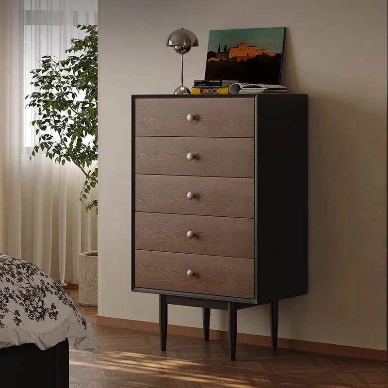 Medieval style, solid wood, side cabinet, living room, household, storage, entrance