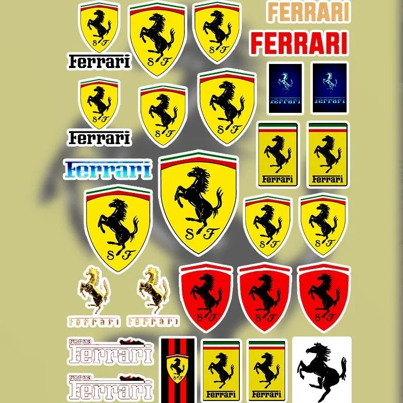 Pegatinas decorativas para motocicleta y coche, accesorios superfastes para Ferrari F430 Stradale Roma 488 Spider SF90 Portofino F8