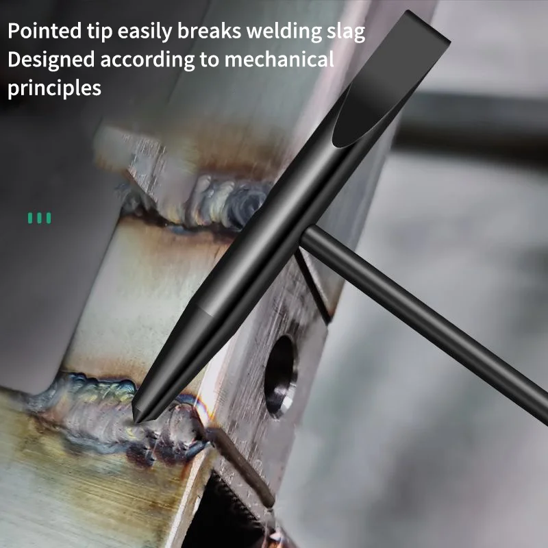 Welding Chipping Hammer - Rust Removal & Slag Cleaning Tool with Spring Handle and Hook for Glass Breaking & Ice Chipping image 4