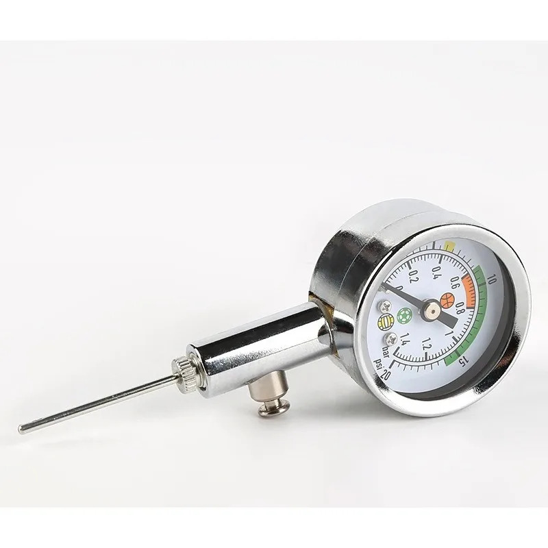 Ball barometer, pointer football, basketball, volleyball pressure device. Professional metal air pressure measurement meter