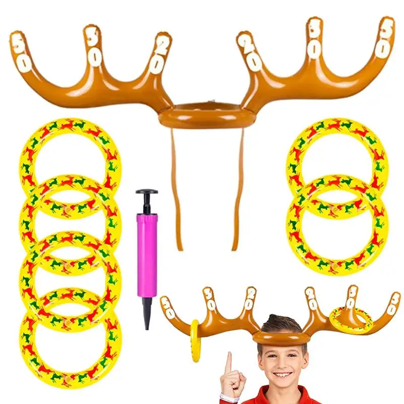 

Inflatable Reindeer Antler Game New Year Outdoor Inflated Toys New Year Outdoor Inflated Toys Christmas Game Inflatable