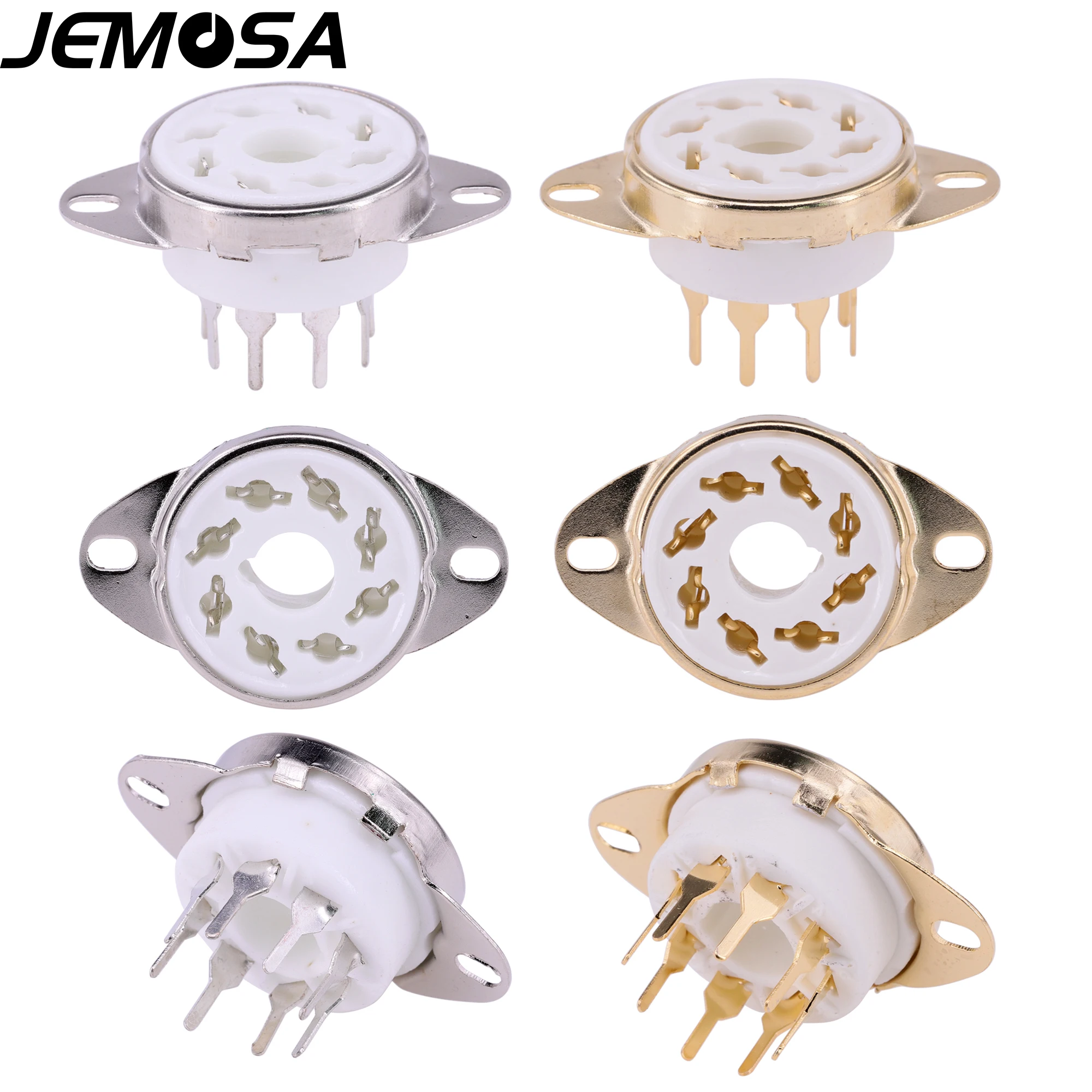 K8A-Base de válvula de cerámica de 8 pines, GZC8-Y-7 de tubo para EL34, KT88, 6V6, 6L6, 6550, 6N8P, 6N9P, 6SL7, 6SN7, amplificador de Audio