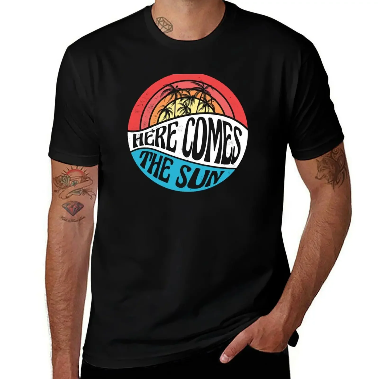 

Here Comes the Sun T-Shirt quick-drying luxury designer T-shirts oversize t shirts for men cotton