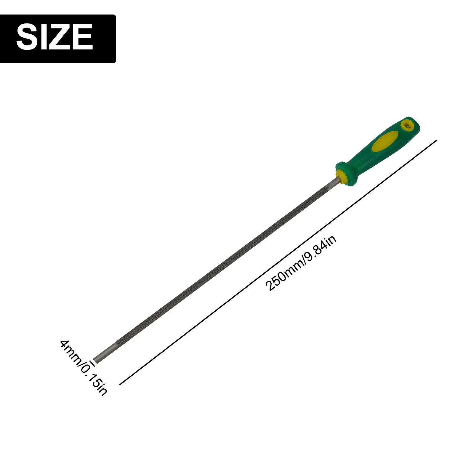 Easy To Use Chainsaw Sharpening File Chainsaw Chain File Plastic Handle Round File 4.8mm Diameter 4mm Diameter