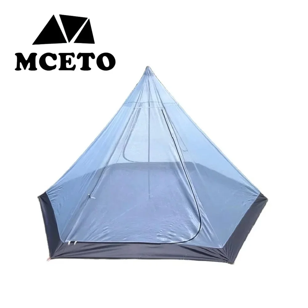 Hexagon Pyramid Tent's Inner Tent Summer Mesh Tent Hiking Backpacking Tent Outdoor Mosquito Proof Tent Camping Inside Tent