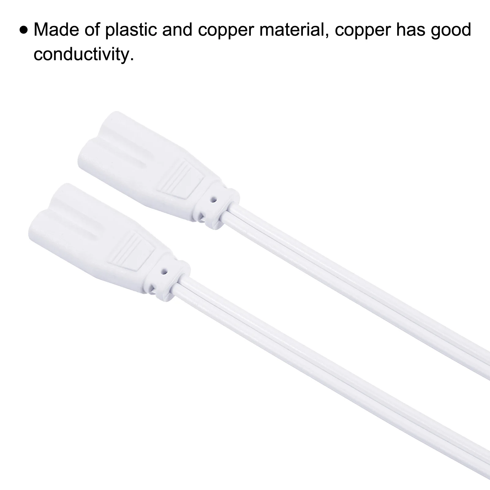 6Pcs 20cm-150cm 2 Pin Double End Light Link Cords cavo di prolunga lampada connettore del cavo di collegamento per tubi luminosi a LED T4 T5 T8