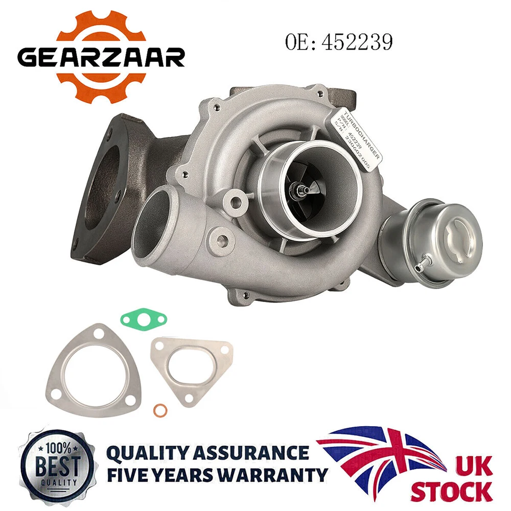 Turbocharger For Land Rover Defender Discovery 452239 2.5 TD5 Turbo + Gasket Kit