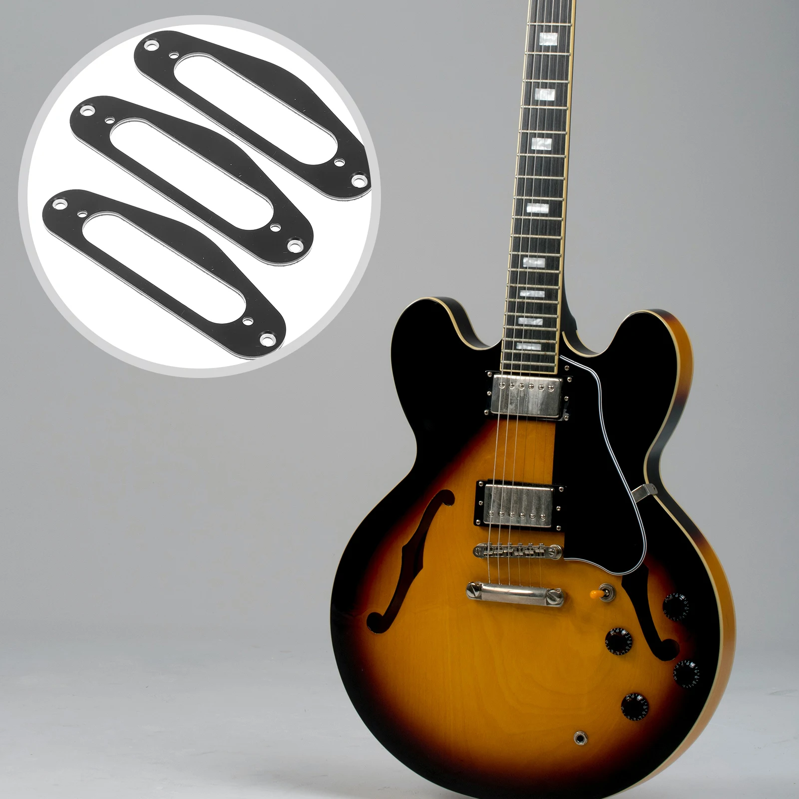 3Pcs Black Guitar P… - image