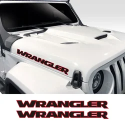 Car Hood Side Stickers For Jeep Wrangler JK JL TJ Unlimited Motor DIY Vinyl Film Bonnet Decals Auto Exterior Tuning Accessories