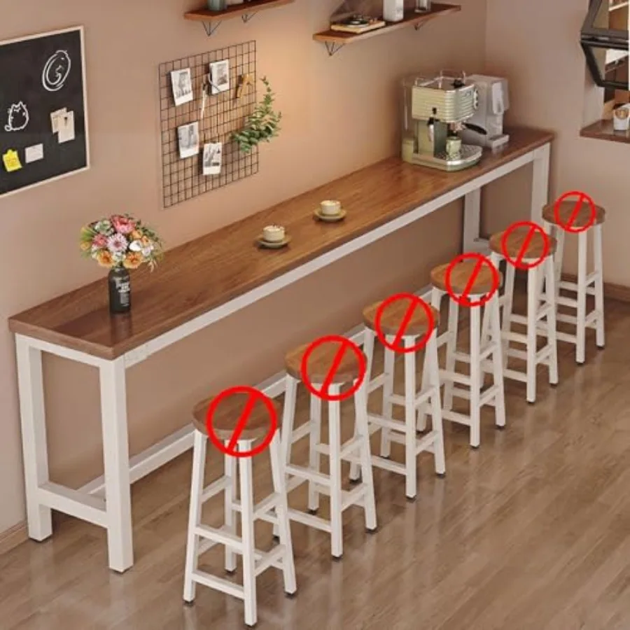 

Industrial Rectangular Bar Table 30 Inch For Kitchen Home Tall Pub Behind Sofa Table Narrow Counter Height Tables For Living Ro