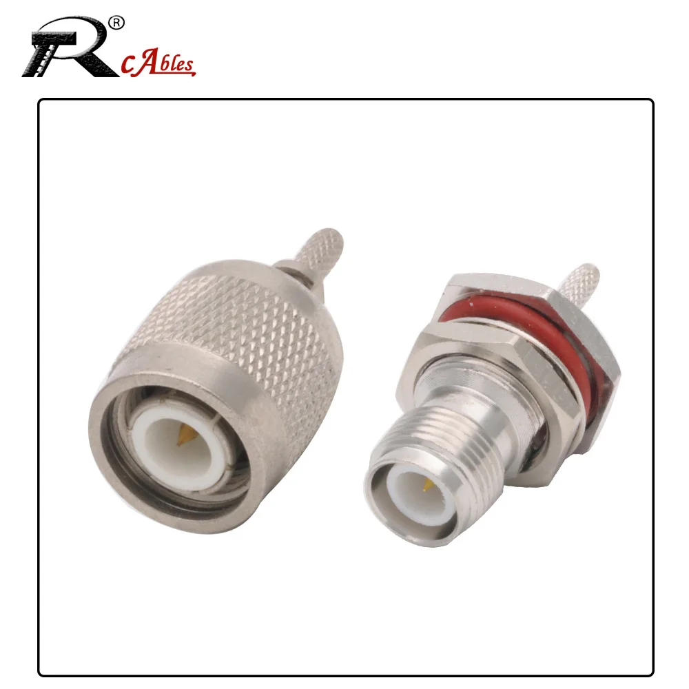 

2PCS RF Coaxila Connector TNC Female Jack TNC Male Right Angle Plug Soldering For 50-1.5 RG316 Cable 50ohm RF Coaxial Adapter