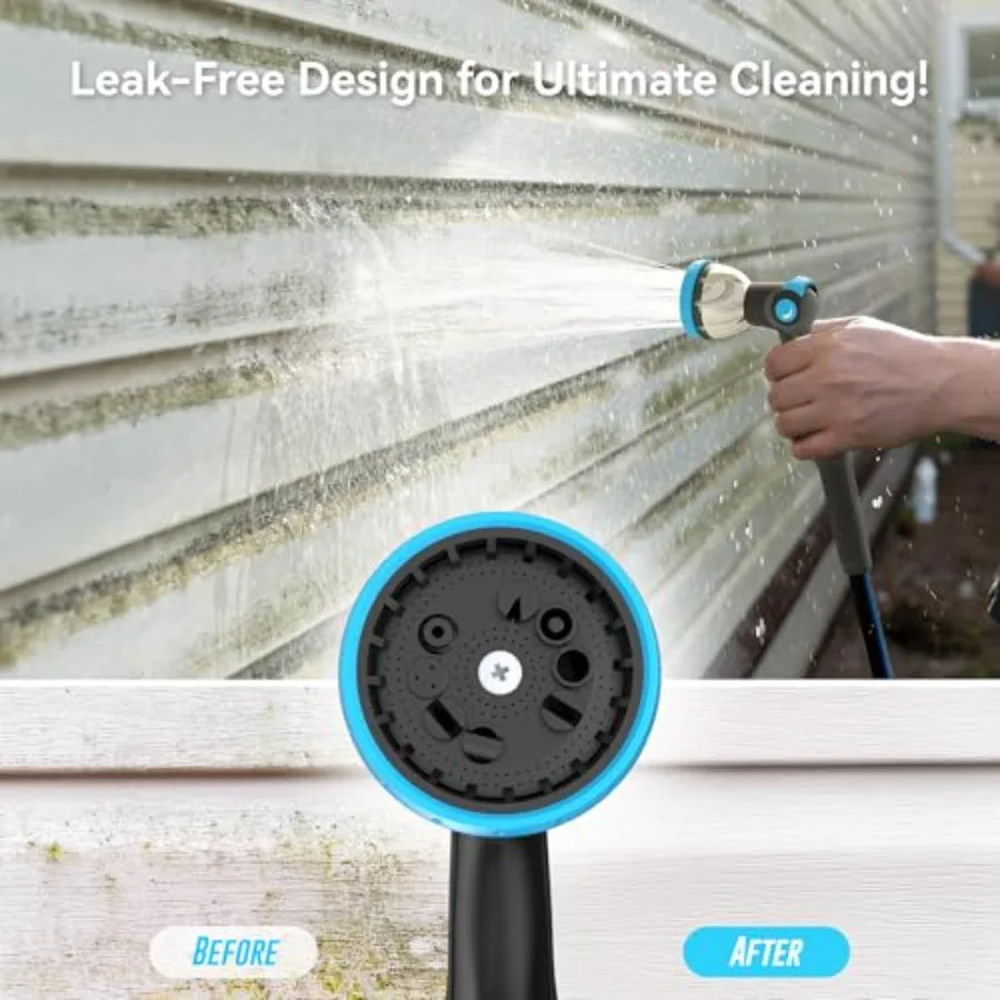 بكرة خرطوم حديقة قابلة للسحب شديدة التحمل 100 قدم × 1/2 مثبتة على الحائط مع قفل بطول قابل للتعديل نظام الترجيع التلقائي 180 قطب br