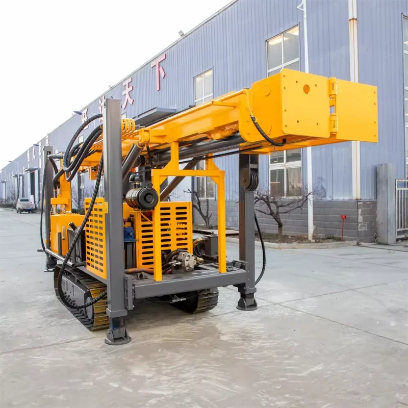 China High Efficiency Air Compressor Water Well Drill Rig Portable Diesel Engine Water Pneumatic Dual-purpose Drilling Rig Sale