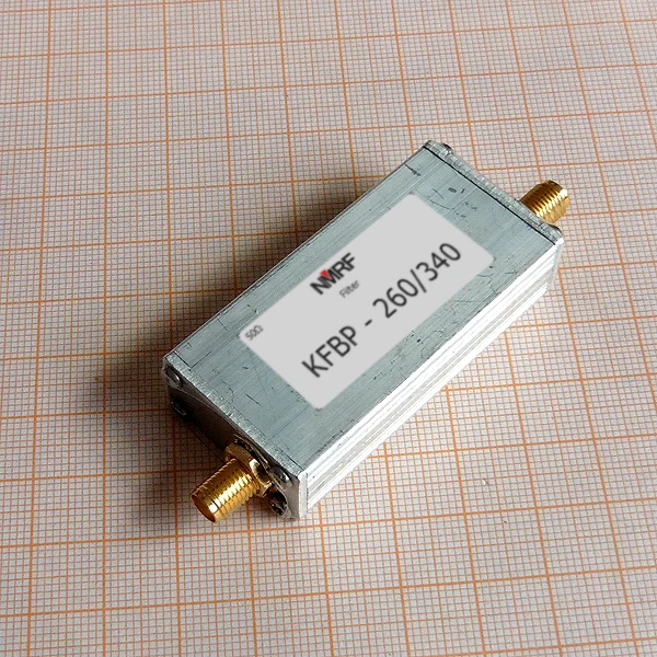 260-340MHz 300MHz Band Sharp-Cut Bandpass Filter, SMA Interface