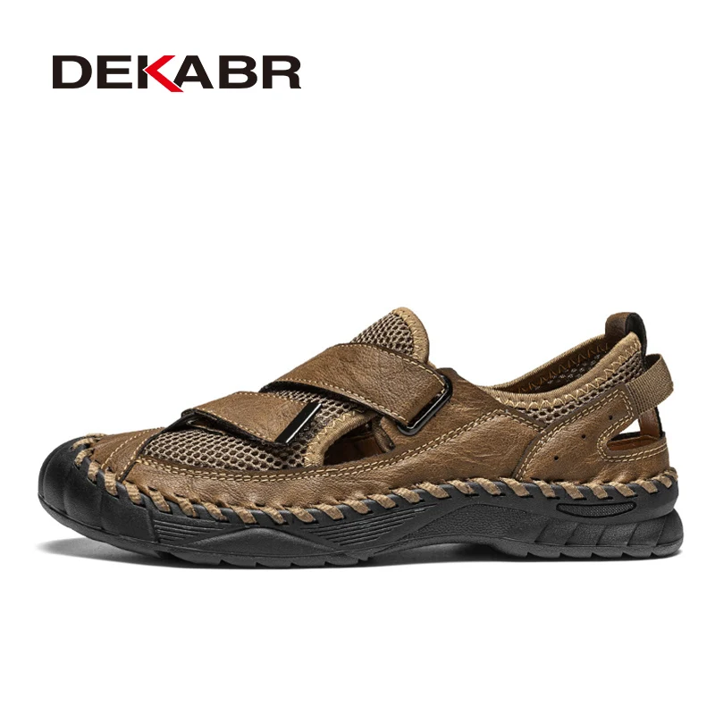 DEKABR Hand-Stitched Shoes Comfortable Cacation Mesh Shoes Fashionable Versatile Men's Shoes