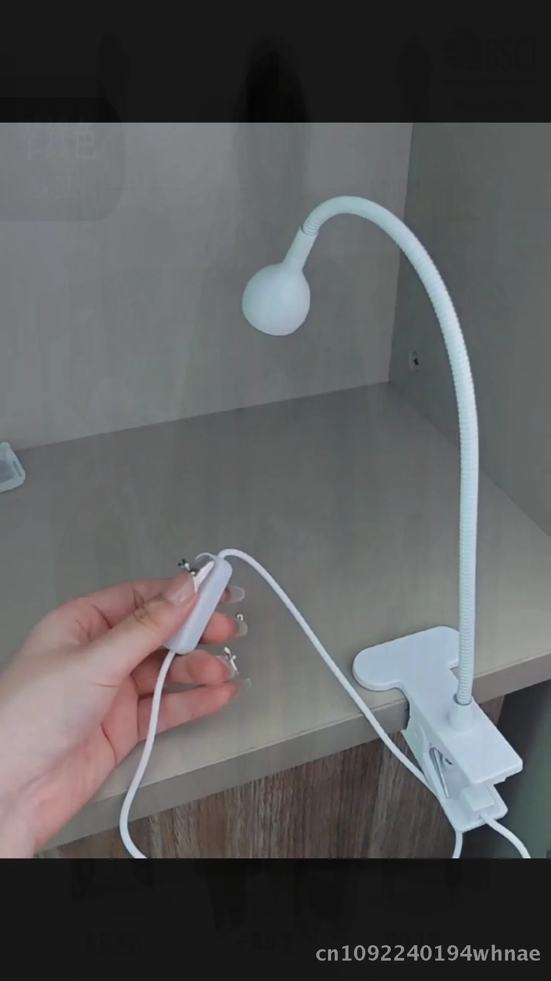 Gooseneck Nail Lamp UV Light 395nm Violet UV Glue Curing Phototherapy Quick Dry for Nail Art Baking - Adjustable USB Direct Plug