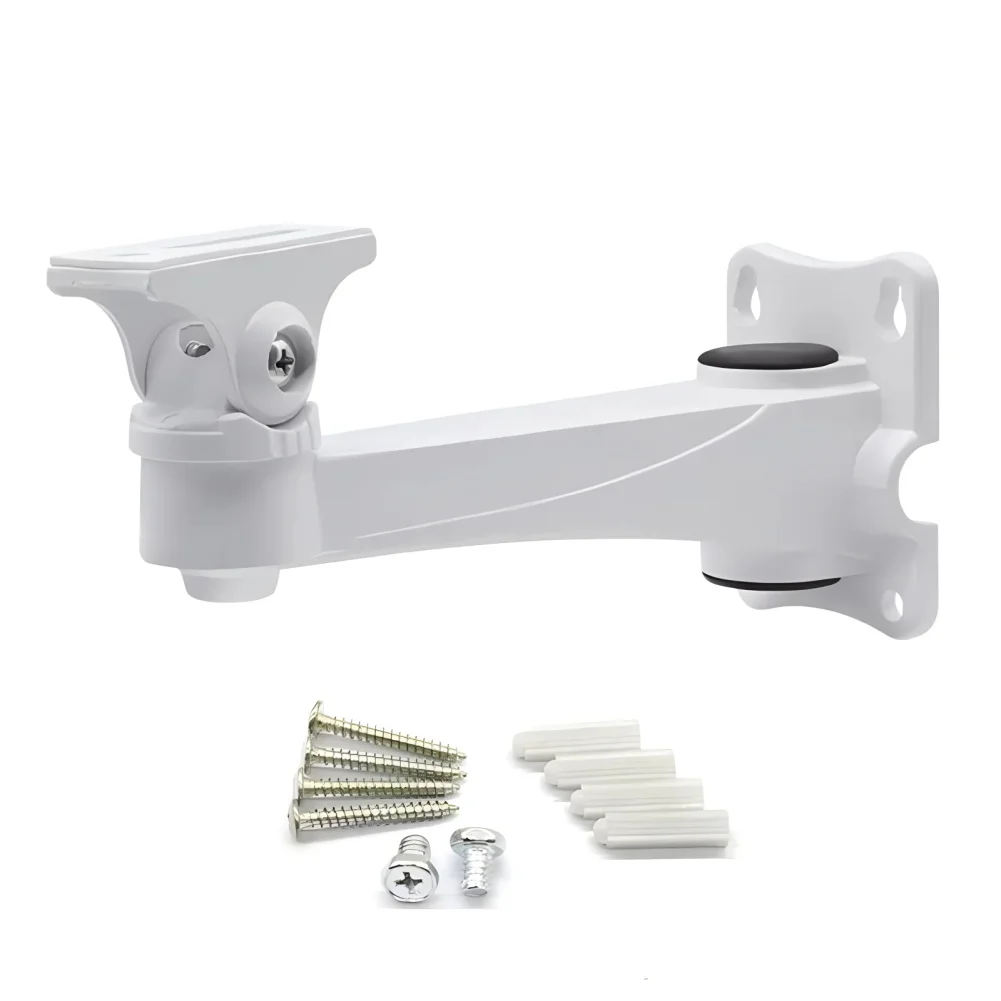 For CCTV Cameras Camera Wall Bracket 360 Degree Mount White Versatile Wall Ceiling Mount Easy Angle Tightening