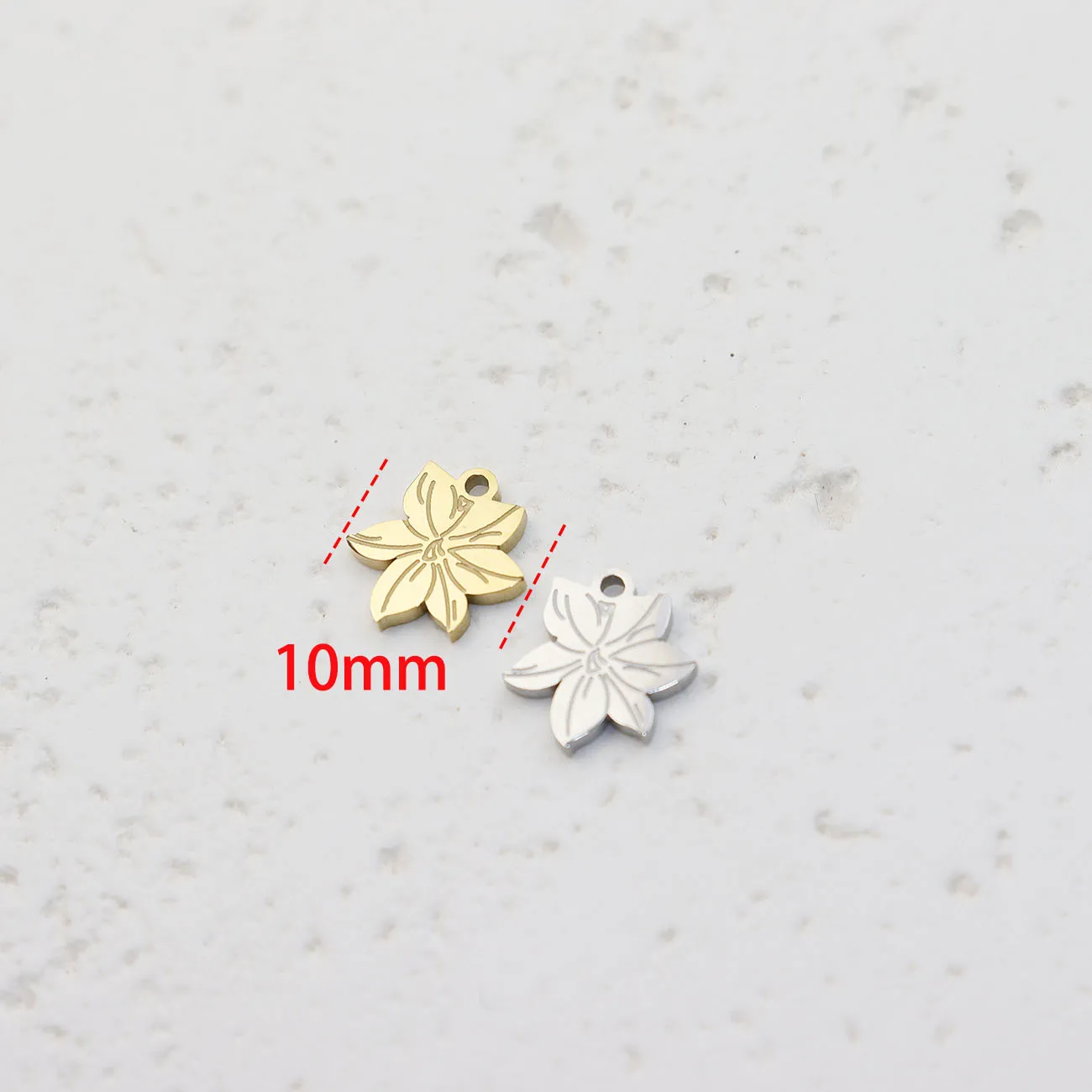 5pcs Casting Stainless Steel Fish Rhinestones Charms Pendant Jewelry Accessory DIY Necklace Earrings Bracelets Vacuum PVD Plate view 3