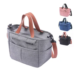 Borsa termica isolata scatola per il pranzo portatile borsa termica per alimenti da Picnic borsa a tracolla di grande capacità Bento per le donne bambini