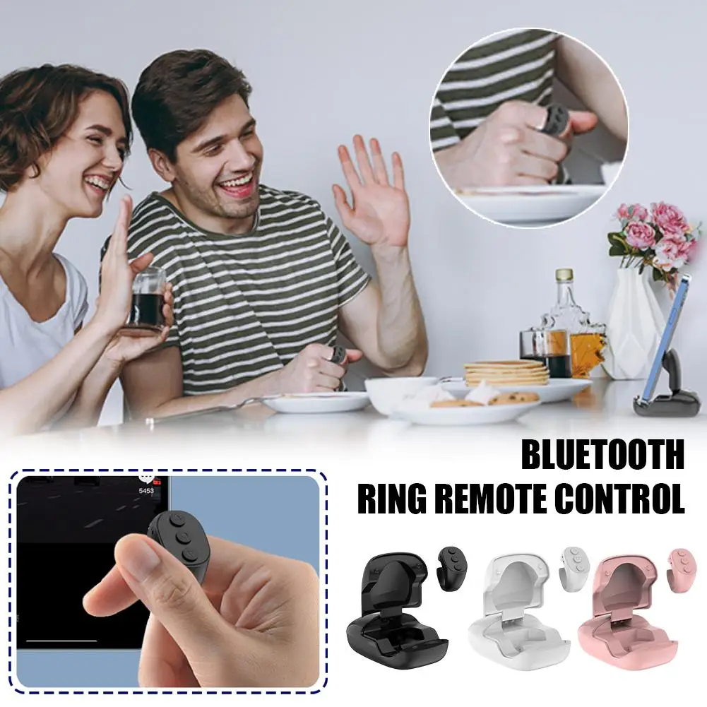 Bluetooth Remote Control Wireless Controller Reader E-book Page Turning Remote Control Camera Controller