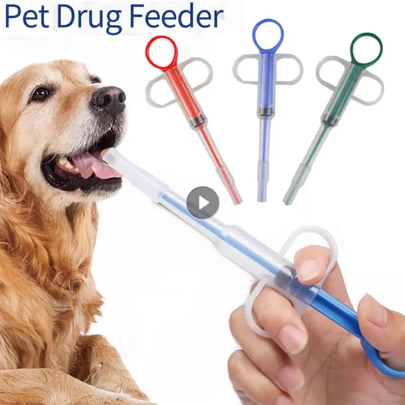 Pet Syringe Tablet Pill Gun Piller Push Dispenser Medicine Water Milk Syringe Dog Cat Tube Feeder Tools Dog Cat Accessories