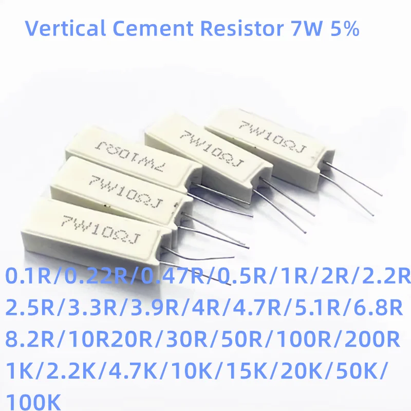 5PCS 7W 5% Vertical… - image