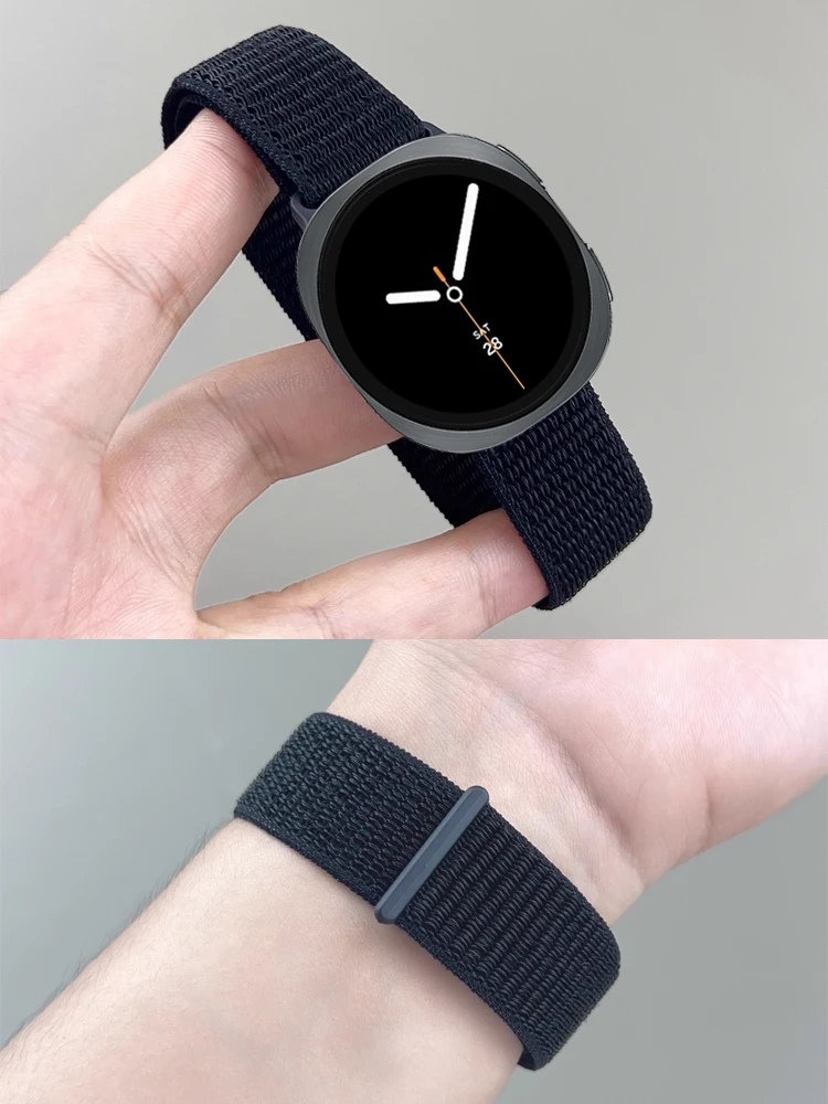 2er-Pack Riemen für Samsung Galaxy Watch 8 40 mm 44 mm Nylon-Sportarmband Correa Pulseira Galaxy Watch 8 klassisches 46-mm-Band