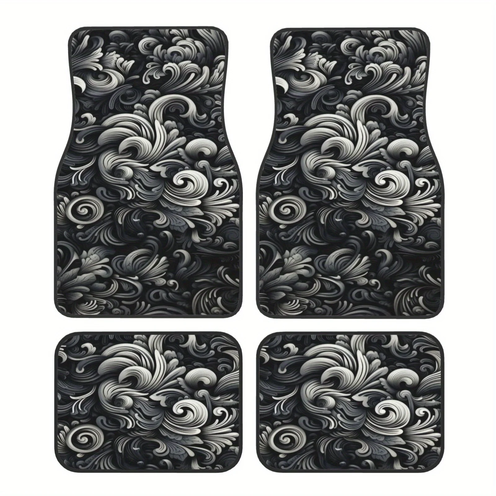 

Universal Car Floor Mats Suitable For All Models, Grass Pattern Print, High-density, Wear-resistant And Easy To Clean, Suitable