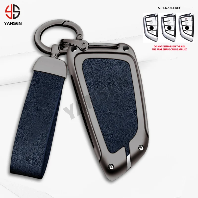 

Alloy Metal Key Case For Bmw Keychain X5 X6 F15 X6 F16 G30 7 Series G11 X1 F48 F39 Remote Key Case Cover Key Bag