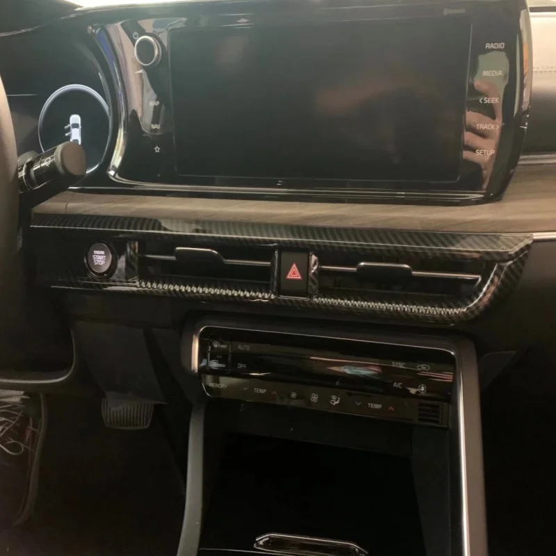 For Kia K5 Optima 2020-2022 ABS Car air outlet/steering wheel/headlights adjustment Interior trim accessories