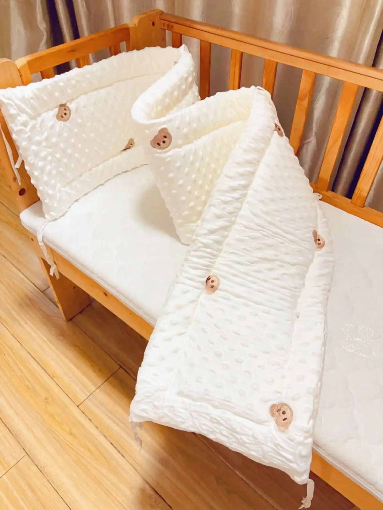 

Защита для детской кроватки, бамперы для детской кроватки, бампер для детской кроватки, детская безопасная кровать вокруг хлопчатобумажной кроватки, защита от столкновений, защита от падения