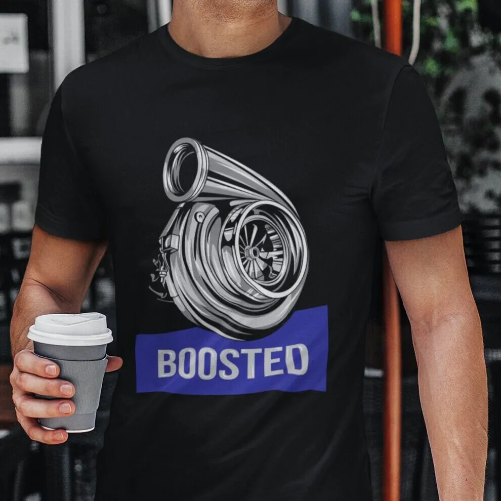 Boosted Turbocharger T Shirt Car Guy Turbo Lover Enthusiast s Racing Drag for Guys