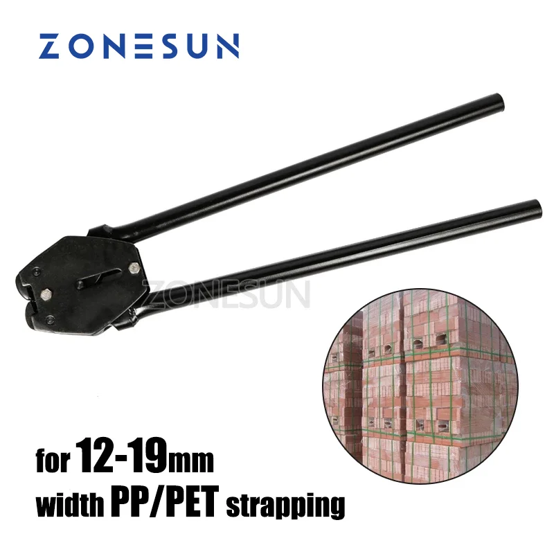 

ZONESUN 12-19mm Handheld Manual Strapping Tool Strapping Sealer PP PET Strapping