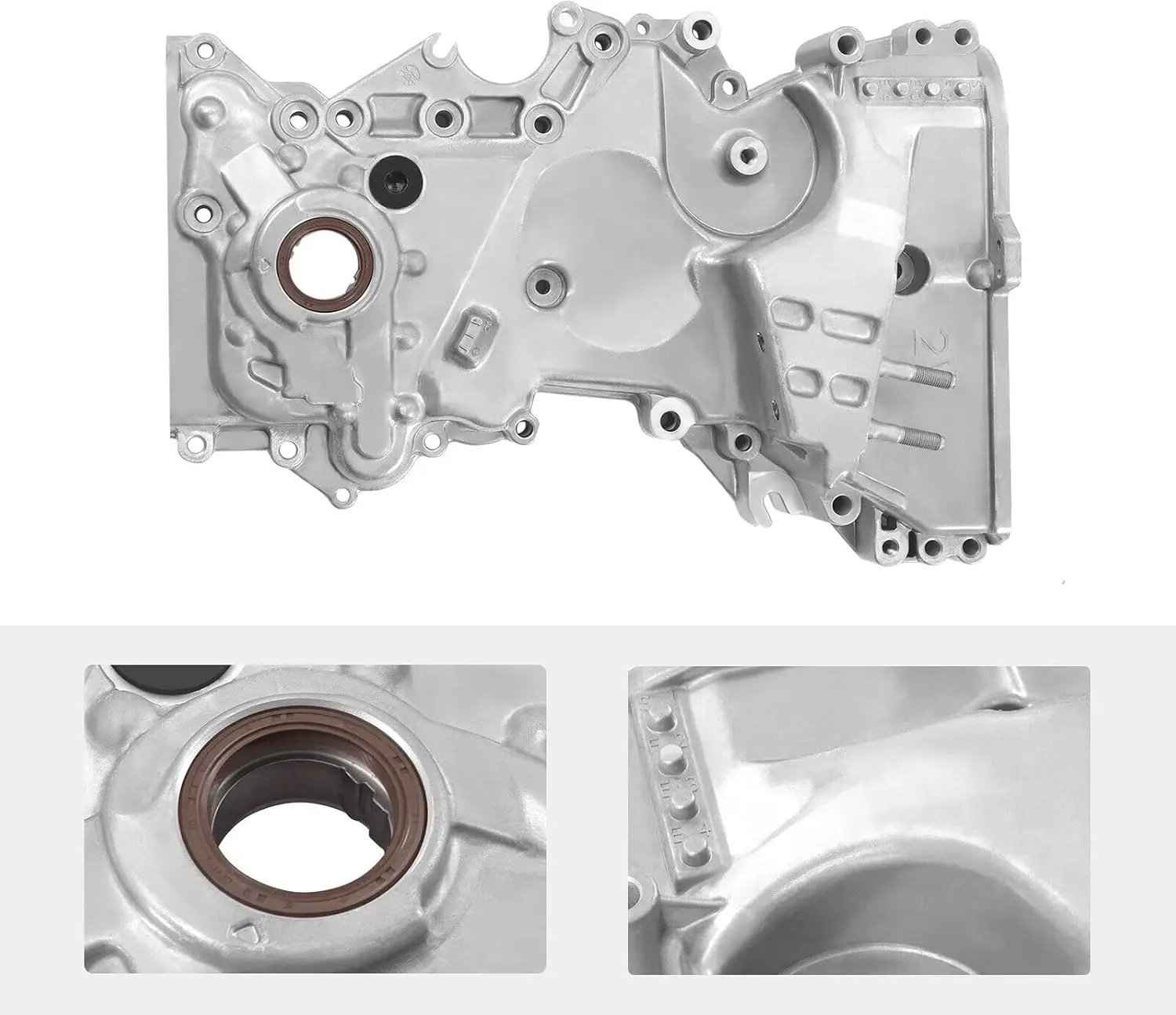 

Timing Chain Oil Pump Cover For 2014-2019 Hyundai Tucson & KIA Forte Soul 2.0L Engine 213502E330, 213502E350, 213502E310