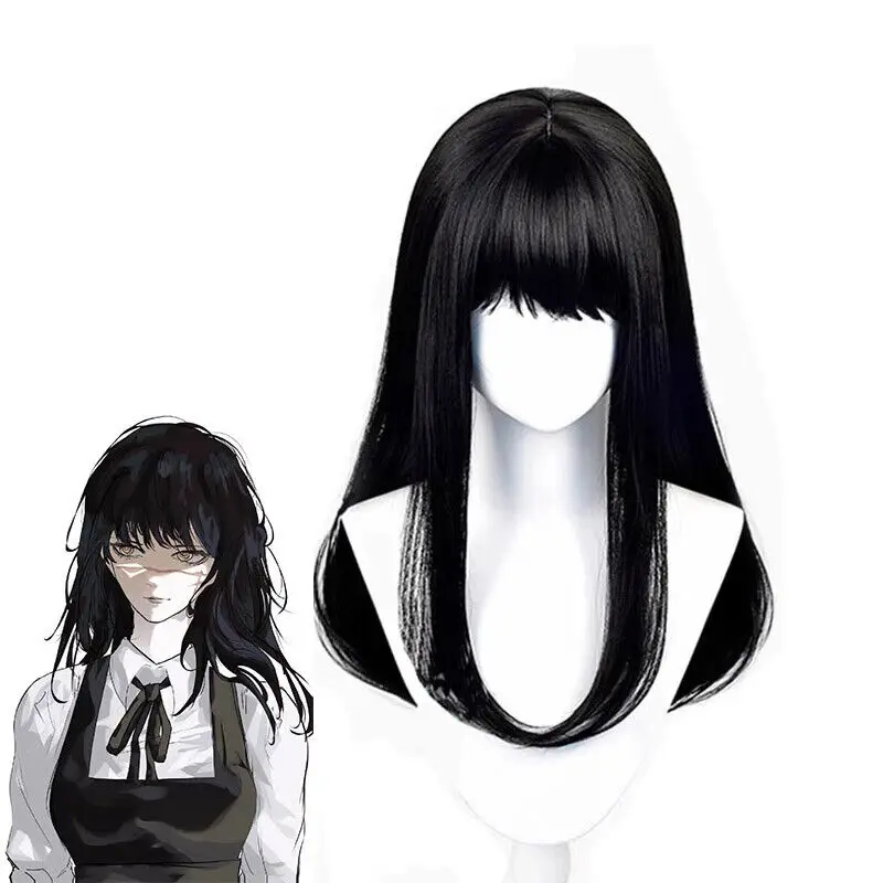 

Anime Chainsaw Man Mitaka Asa Cosplay Wigs 65cm Long Straight Synthetic Hair