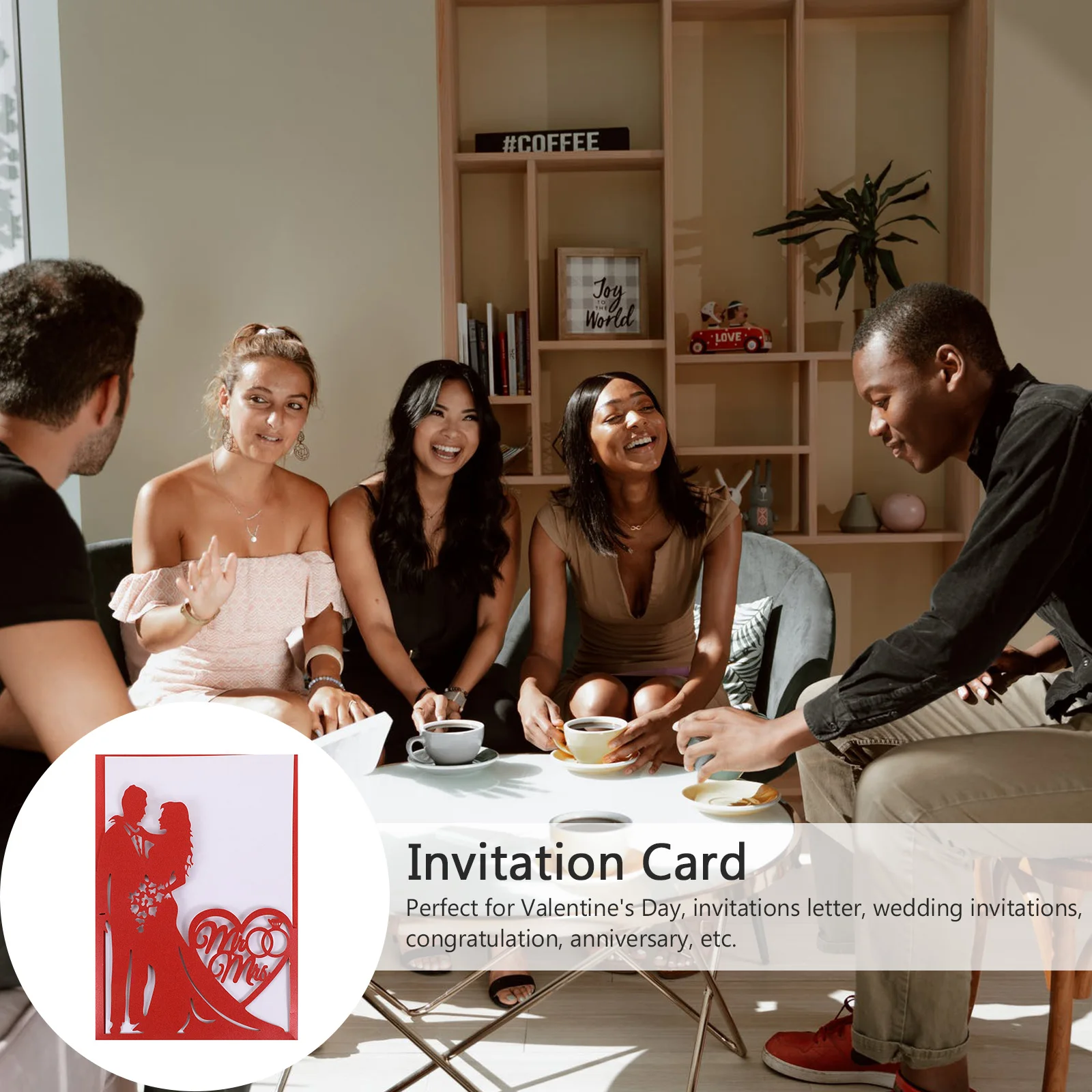 

10 Pcs Creative Invitation Cover Celebration Invitations Wedding Party Card Winter Paper Invitaiton Kit