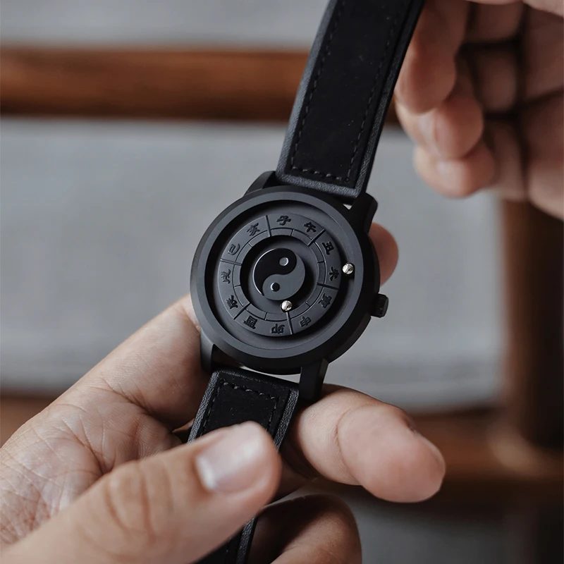 Eeo นาฬิกาข้อมือควอทซ์สวิสสำหรับผู้ชายหรูหรา, Jam Tangan MAGNET กลไกอัตโนมัตินาฬิกาธุรกิจกันน้ำทำจากสแตนเลสสตีล