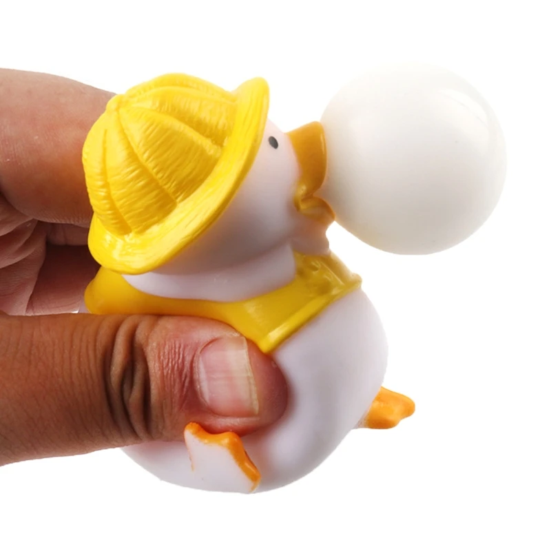 1pcs Squeeze Animal Spit Bubble Toy Sensory Toy Novelty Gift Duck Toy Adults Children Decompressing Autism Therapy Fidget Toy
