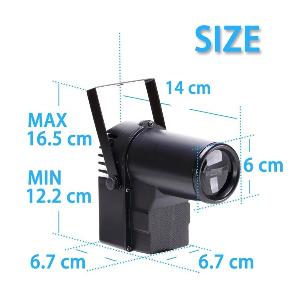 Led Spot Lights DMX512 Voice Controlled Rotating Stage Light With Stand For Home Party KTV Bar