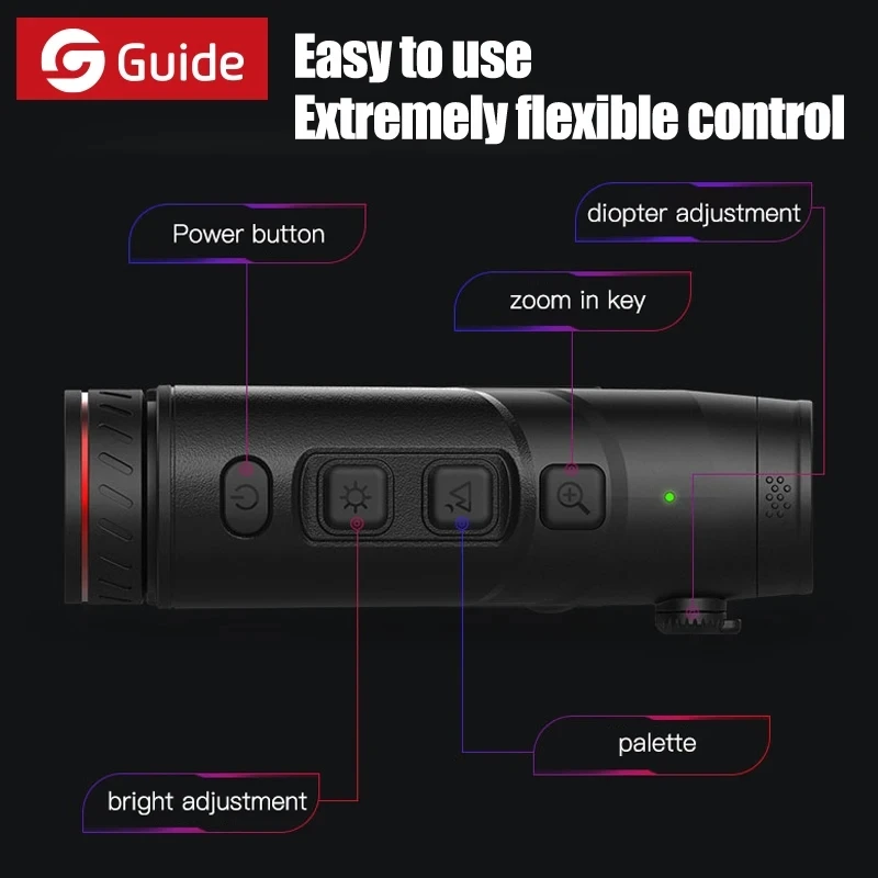 Руководство TD211 TD411 Тепловизор для охоты Wi-Fi Лазерная указка Детектор ночного видения Открытый телескоп Инфракрасная тепловизионная камера