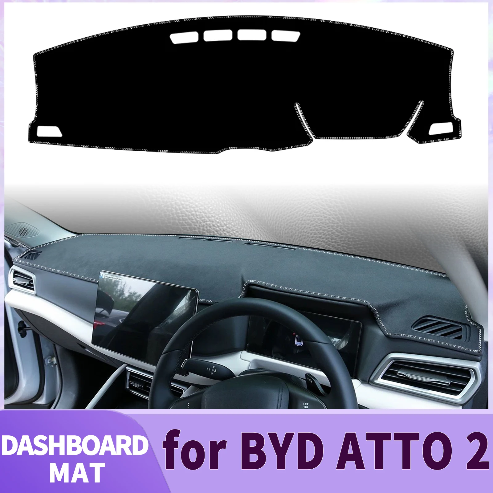 

for BYD ATTO 2 ATTO2 2024-2026 Yuan Up Pro Dashmat Accessories Dashboard Cover Pad DashMat Sunshade Protective Carpet Leather