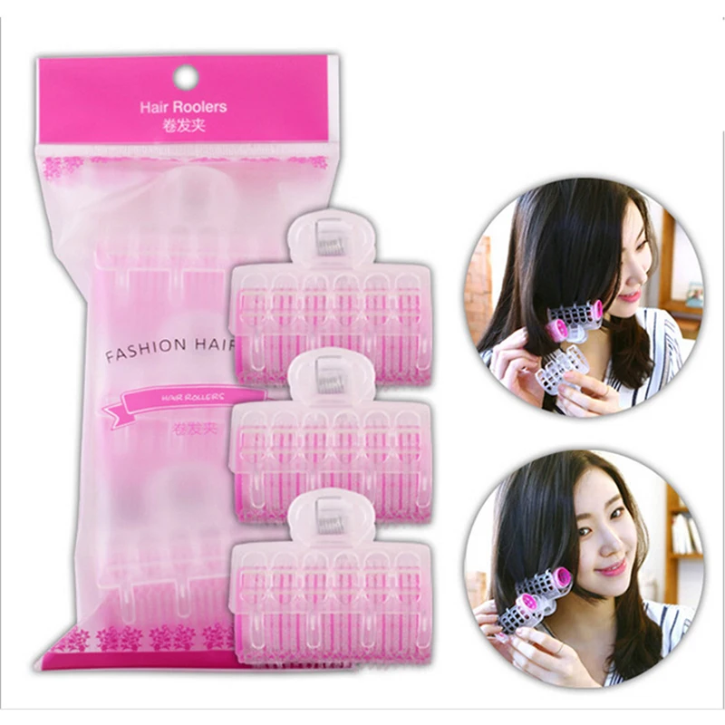 3 Cái/bộ Tự Cầm Nắm Tóc Con Lăn Bộ Nhựa Móng Vuốt Lớn Nhỏ Làm Tóc Uốn Dụng Cụ Cho Nam, trẻ Em, Phụ Nữ