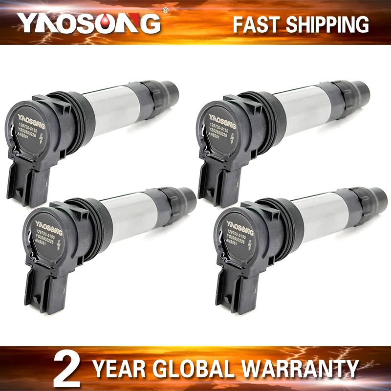 4pcs Ignition Coil 129700-5450 for Honda CBR1000RR CBR1000RR-R 2020 2021 2022 2023 2024 2025 2026