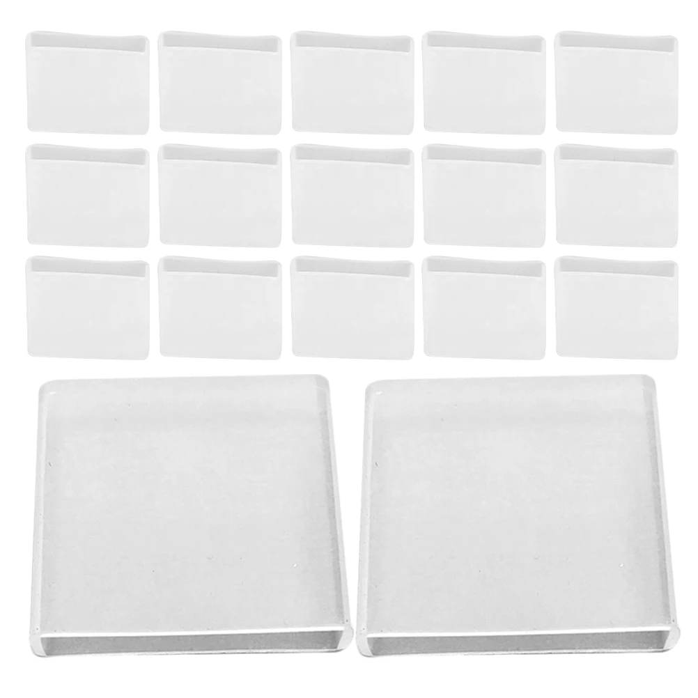 

50Pcs Silicone Gripper Tape for Clothing Non Slip Hanger Strips Transparent Protective Covers for Trousers on Wood Hangers