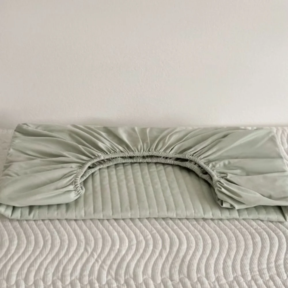 

Cotton Elastic Band Pillowcase Stripe Pattern All-inclusive Dormitory Pillow Cover Solid Color Skin-friendly