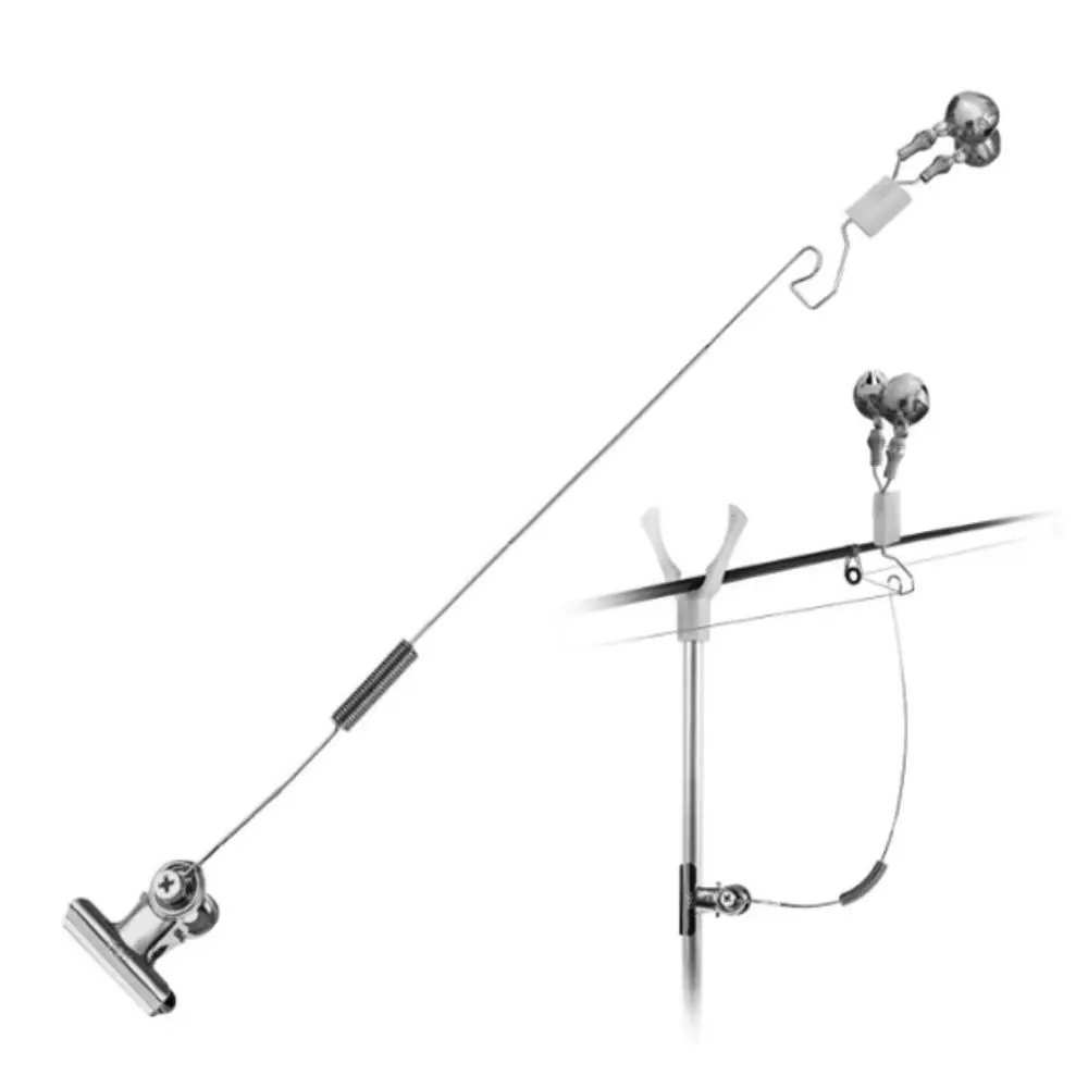 

2pcs Twin Bells Ring Fishing Bell Bite Alarms Adjustable Anti-corrosion Fishing Twin Bells Ring Stainless Steel Carp Tackle