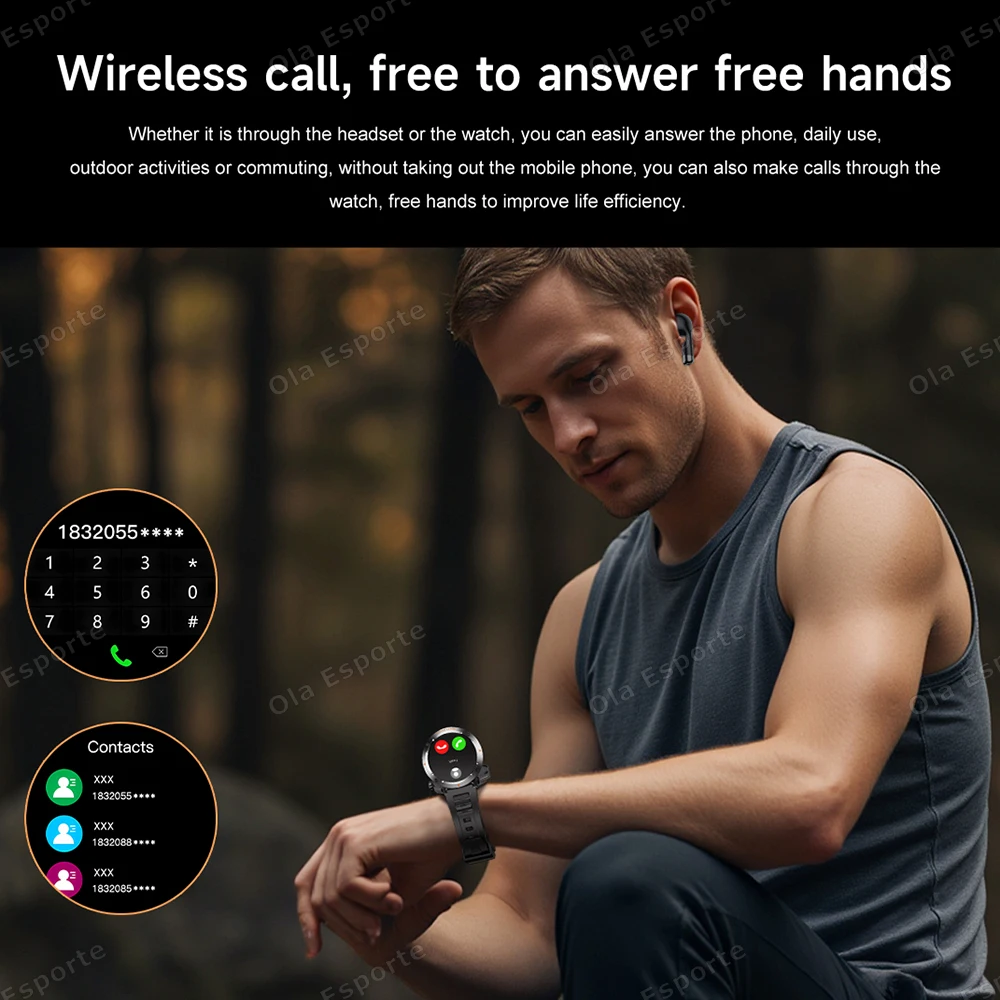 New TWS 2-in-1 With Headset Smart Watch 2025 Bluetooth Call Men watch NFC SmartWatch Heart Rate Monitor Play Music Sport Watches