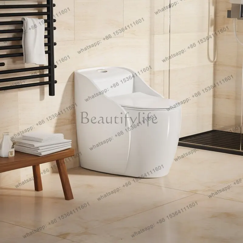 Toilet toilet household large diameter large impact porous siphon deodorant constant temperature heating seat